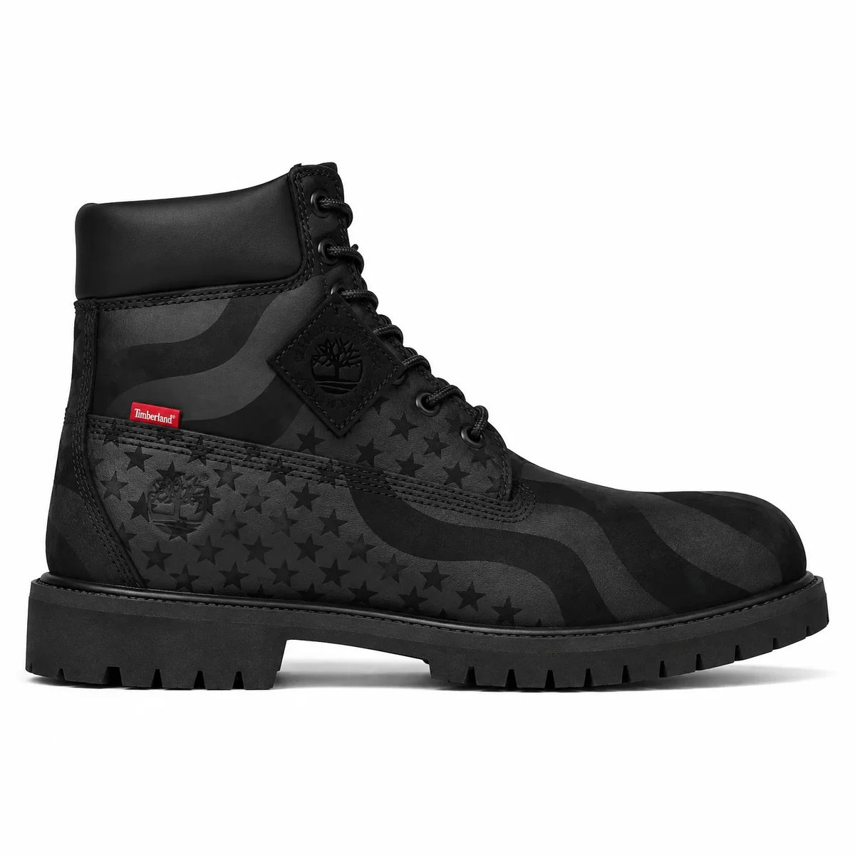 6' Boot Supreme Stars & Stripes Black