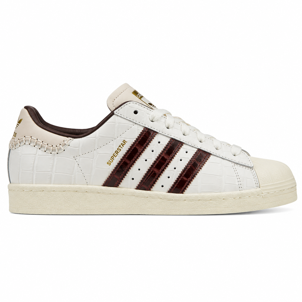 Wales Bonner x adidas Superstar White Brown Croc