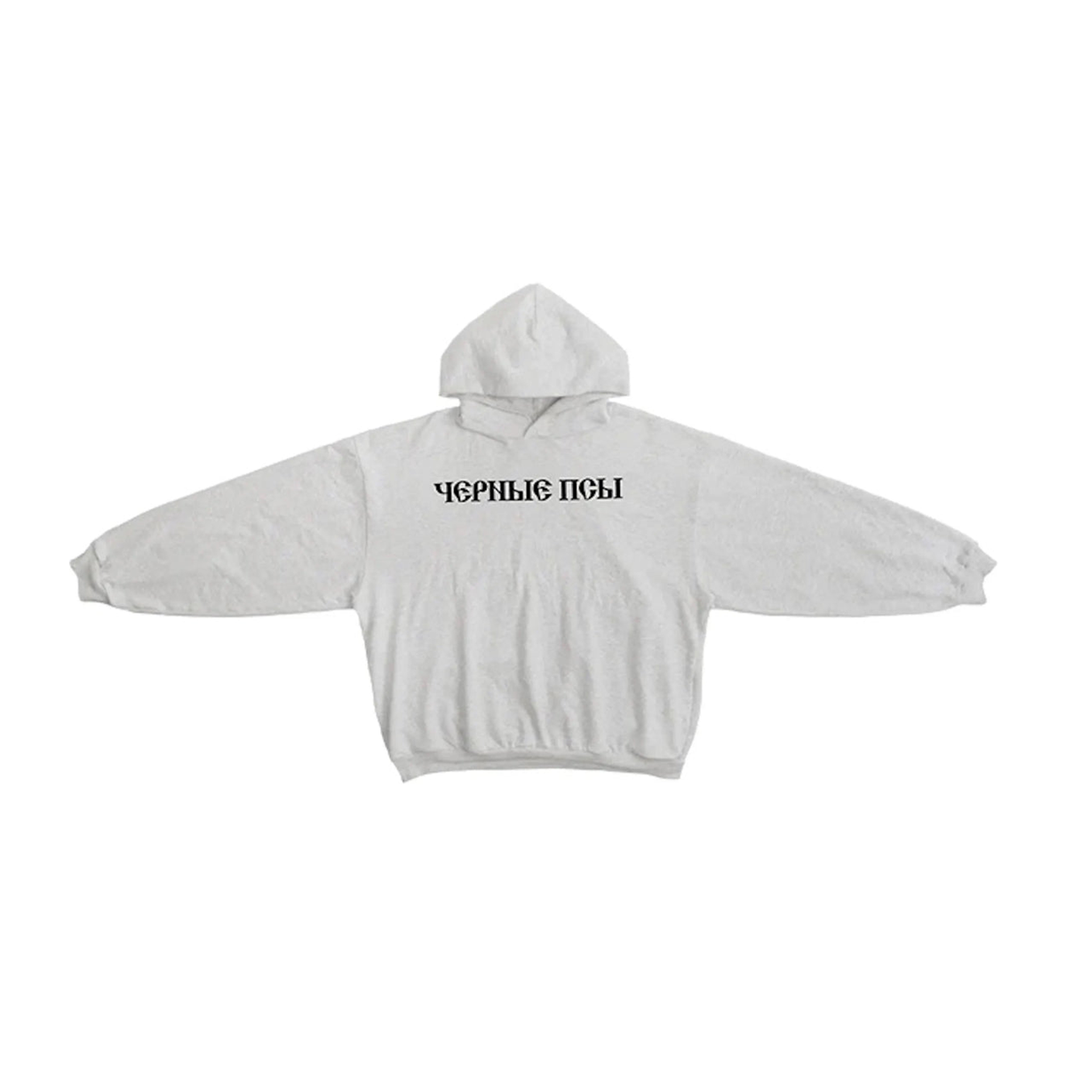 Yeezy Gosha Black Dogs Hoodie Heather Grey