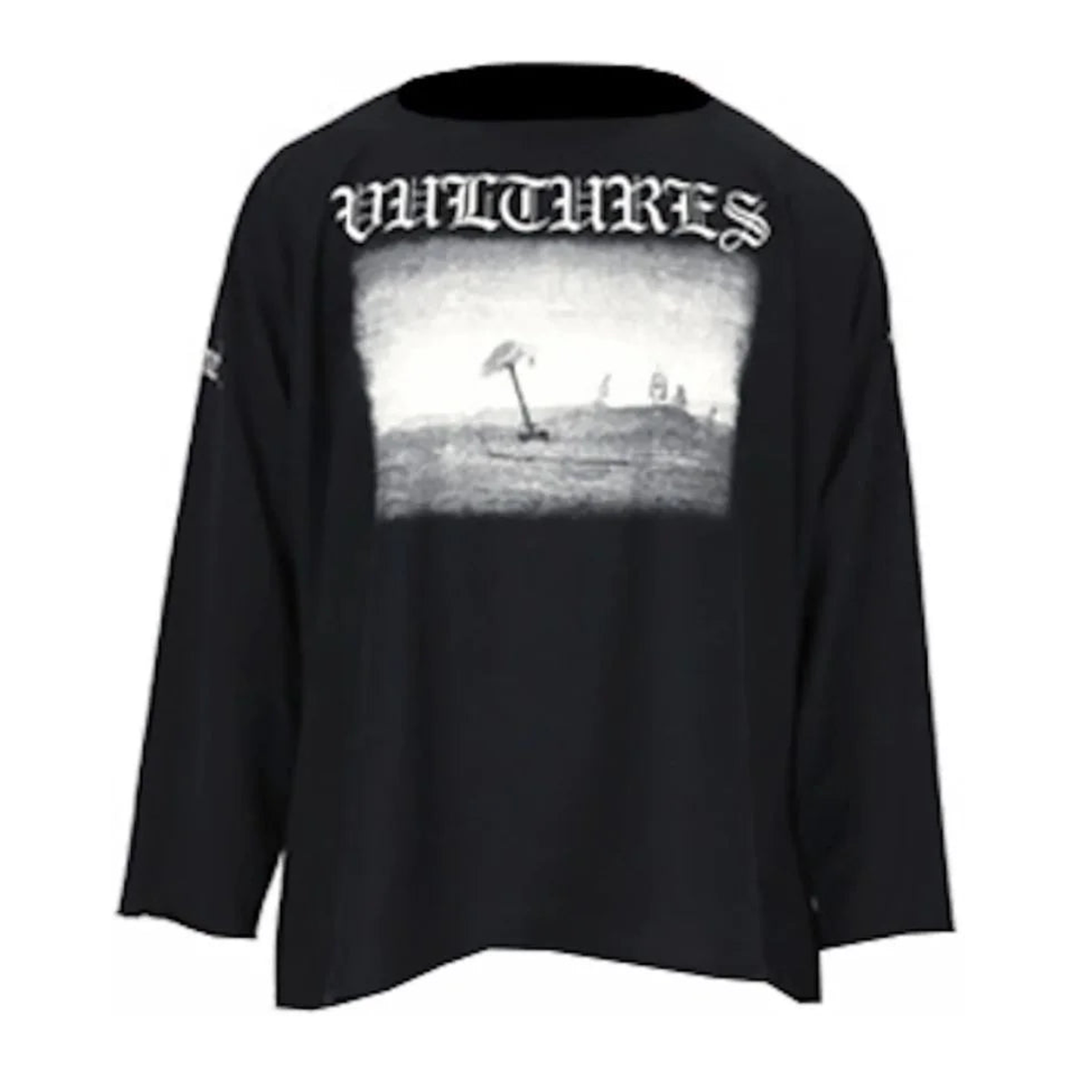 Vultures Long Tee Black