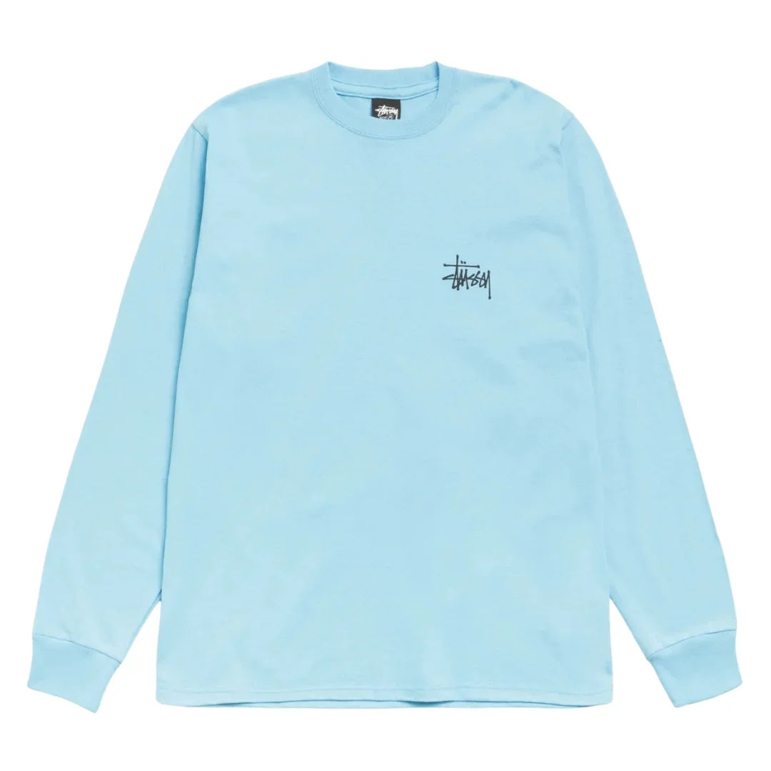 Basic Stussy LS Tee Sky Blue