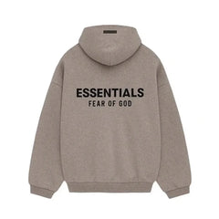 Fear of God Essentials Fleece Hoodie Heather Gray (FW24)