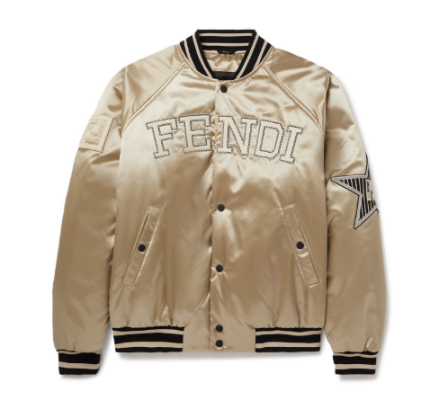 Fendi Satin Gold Jacket