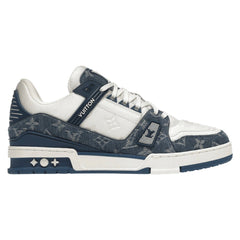 Louis Vuitton LV Trainer Monogram Denim White Blue