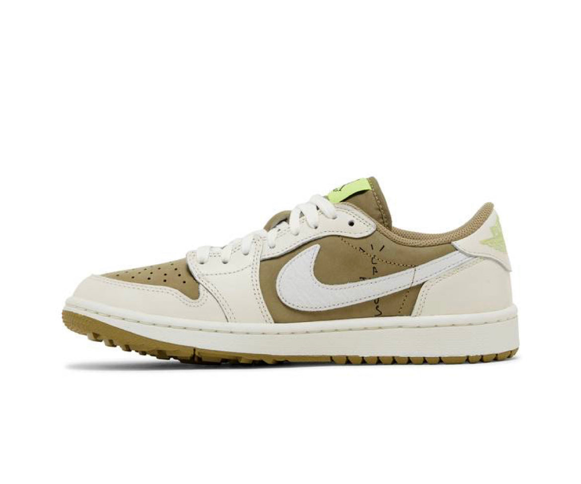 Travis Scott x Air Jordan 1 Low Golf Neutral Olive - SneakersJoint