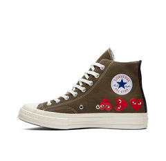 Converse Chuck Taylor All-Star 70 Hi Comme des Garçons Play Multi-Heart Green