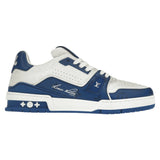 Louis Vuitton LV Trainer Blue White Signature