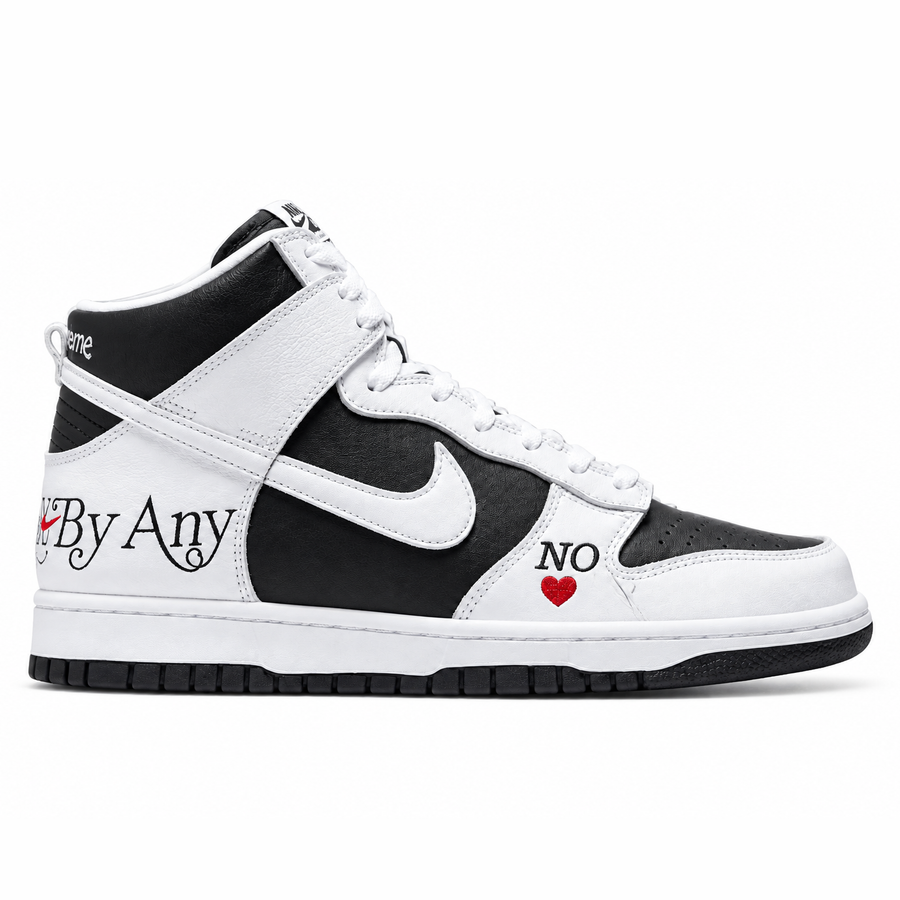 Supreme x Nike SB Dunk High By Any Means Black