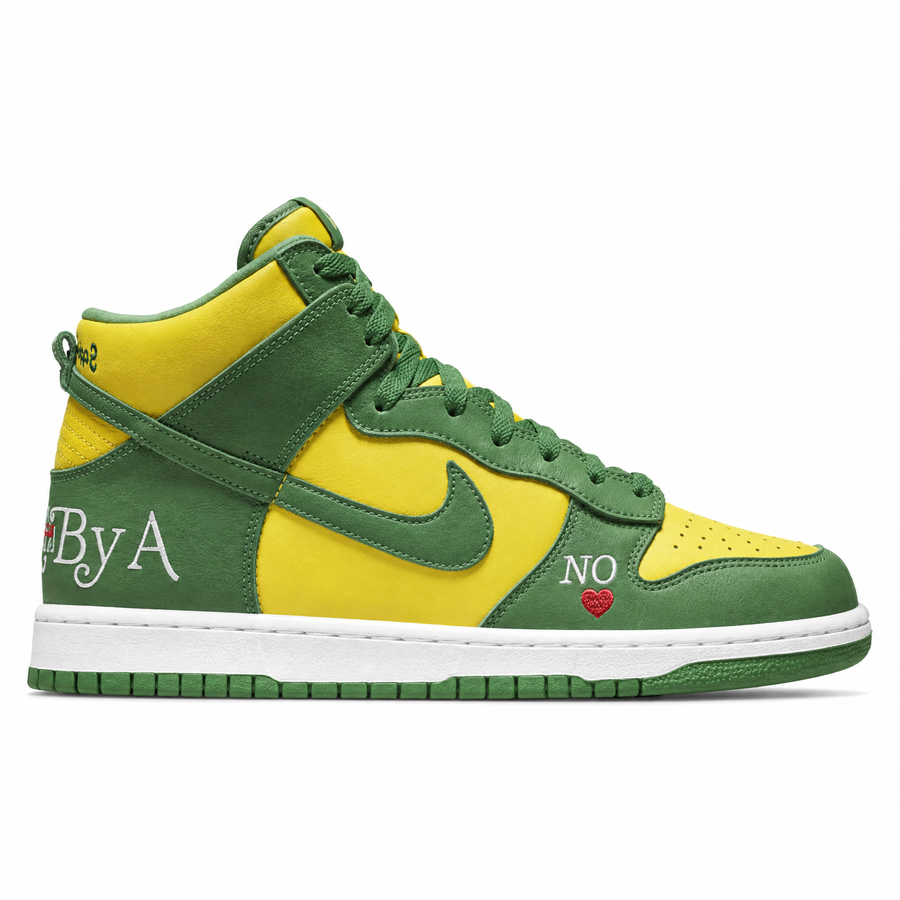 Supreme x Nike SB Dunk High By Any Means Brazil