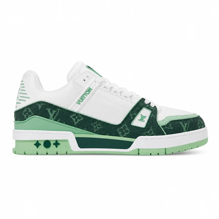 Louis Vuitton LV Trainer Monogram Denim Green