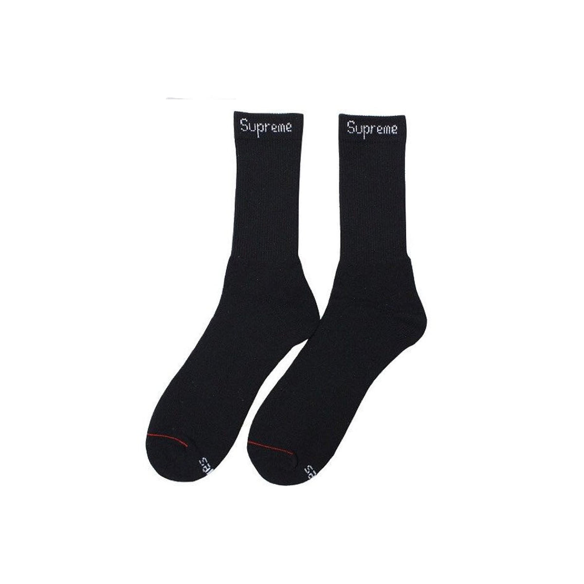 Supreme x Hanes Crew Socks Black