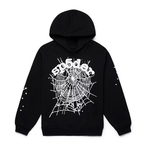 Sp5der OG Web Hoodie Black