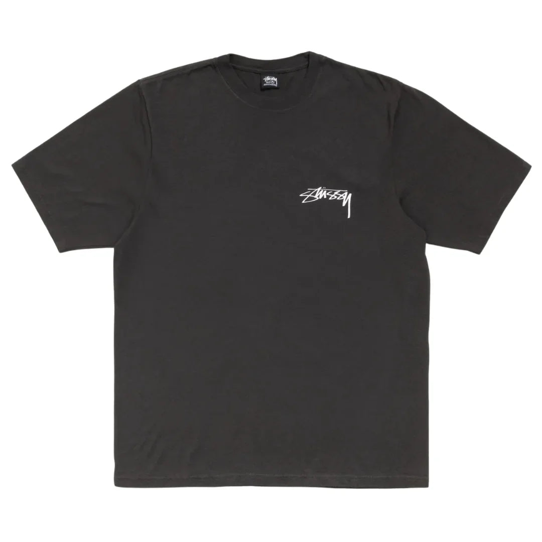 Stussy Skate Stack Tee Pigment Dyed Black