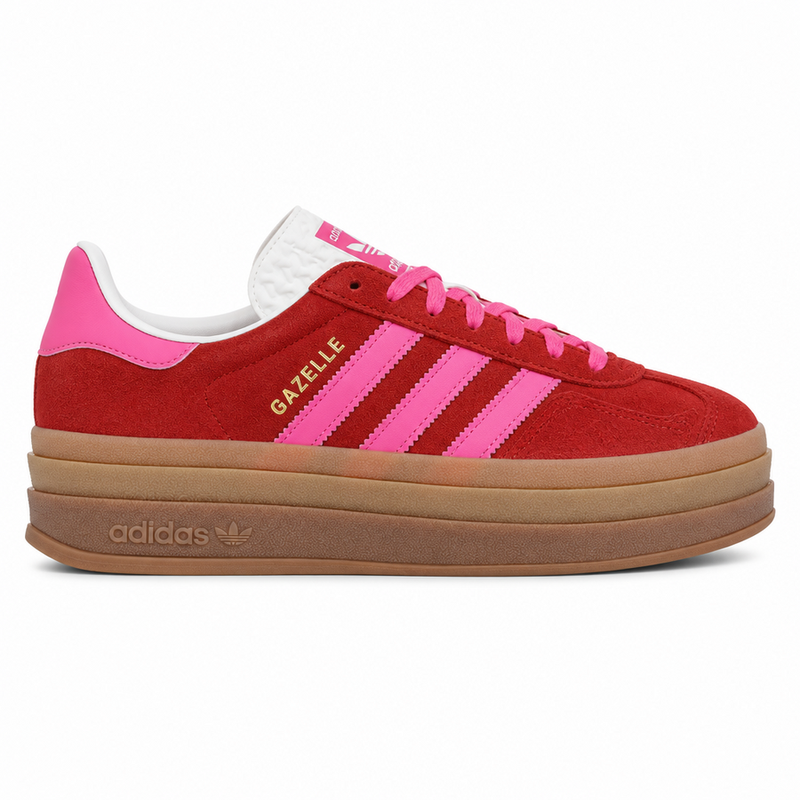 adidas Gazelle Bold Collegiate Red Lucid Pink