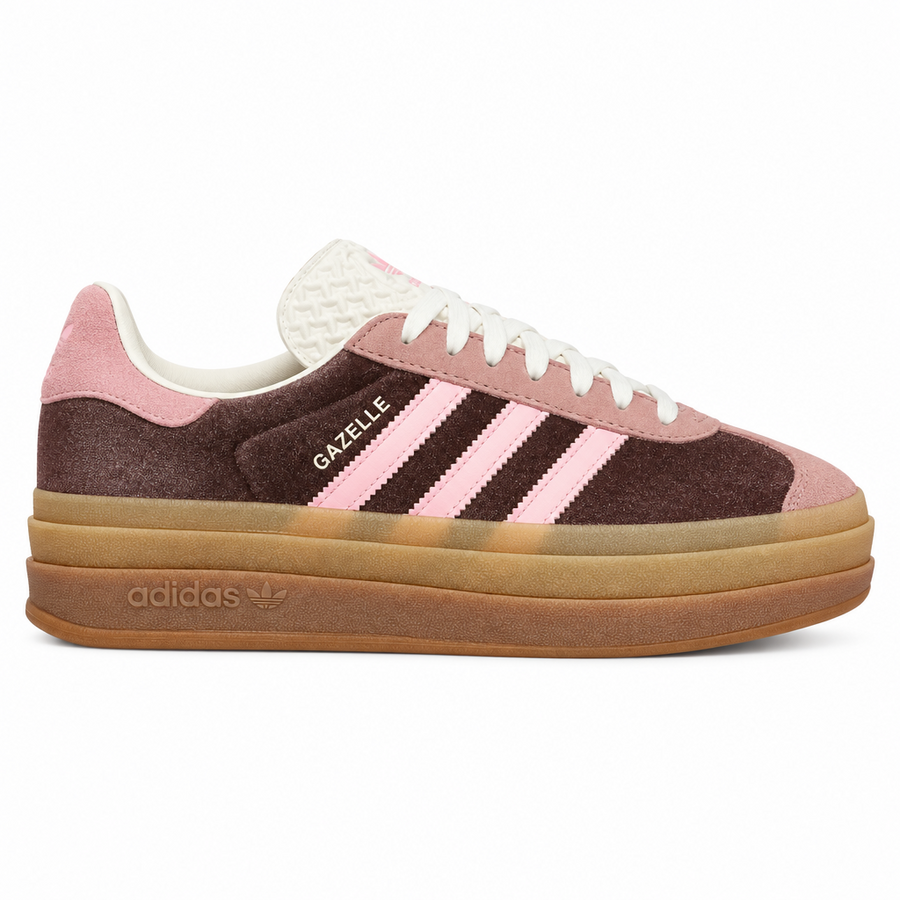 Adidas Gazelle Bold Shadow Brown Glow Pink Velvet
