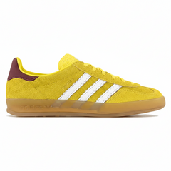 Adidas Gazelle Indoor Bright Yellow Collegiate Burgundy