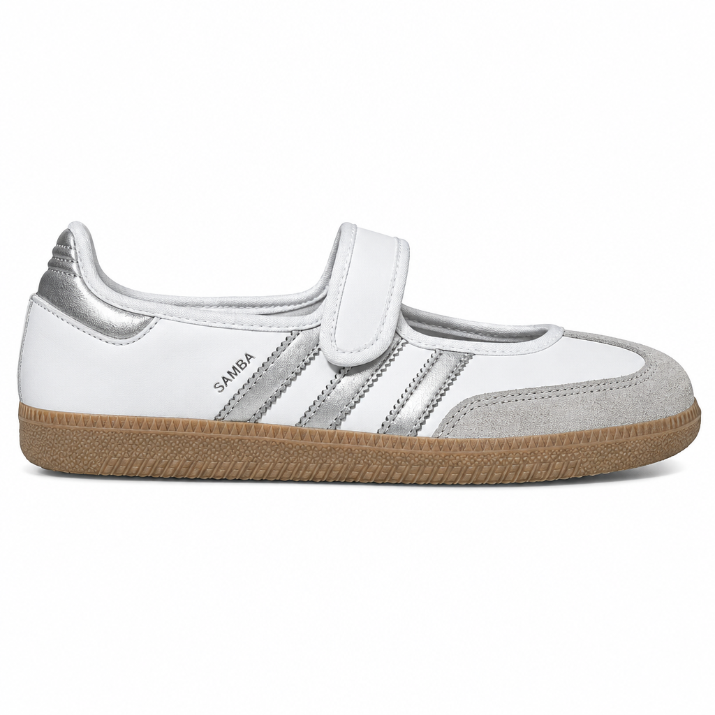Adidas Samba Jane White Silver Metallic