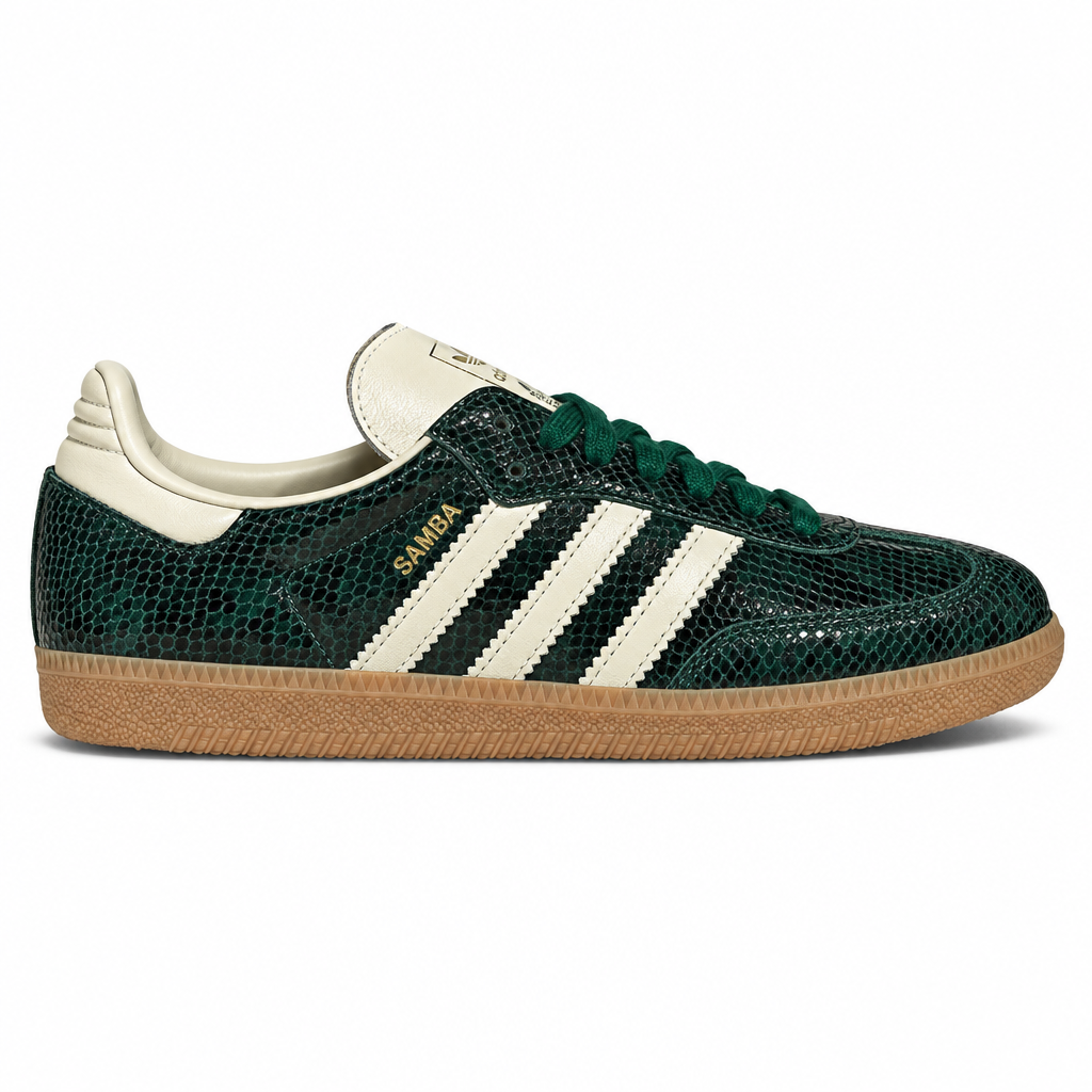 adidas Samba OG Black Cream White Collegiate Green