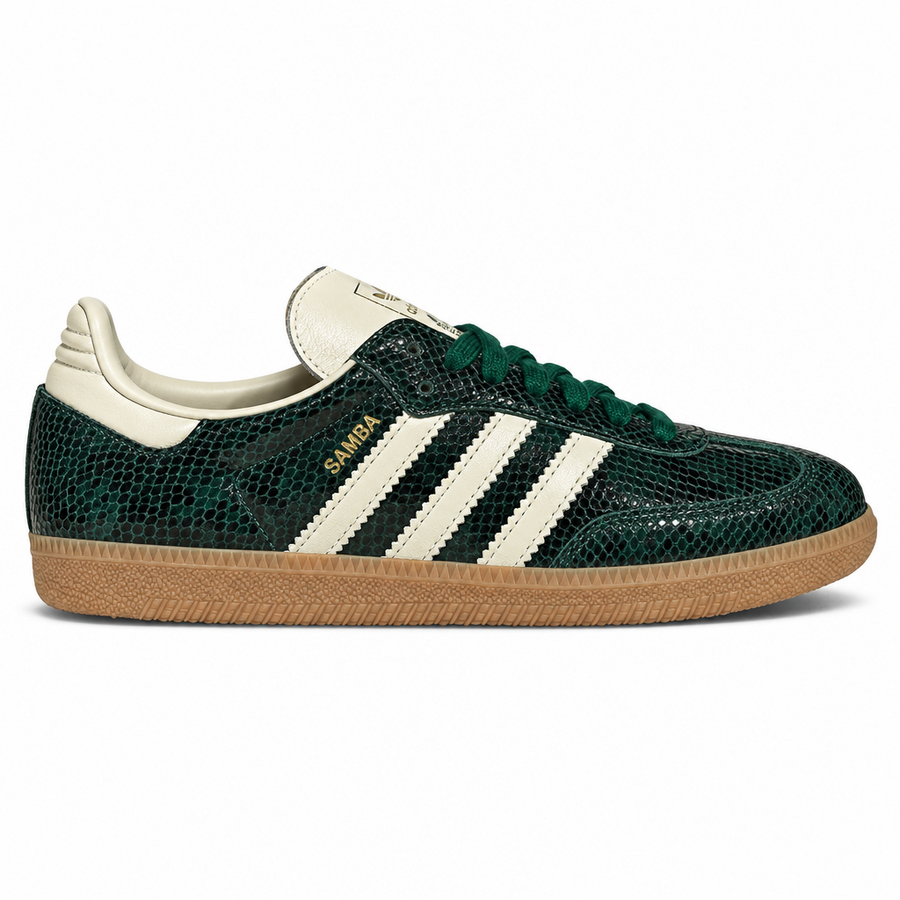 adidas Samba OG Black Cream White Collegiate Green