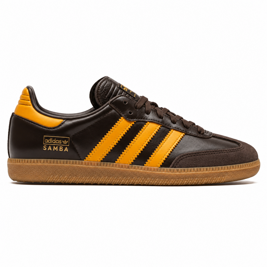 adidas Samba OG Dark Brown Yellow
