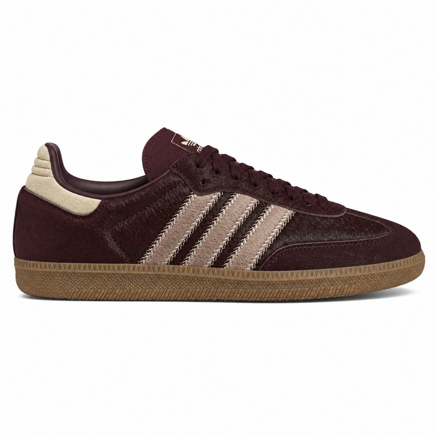 adidas Samba OG Maroon Sand Strata Pony