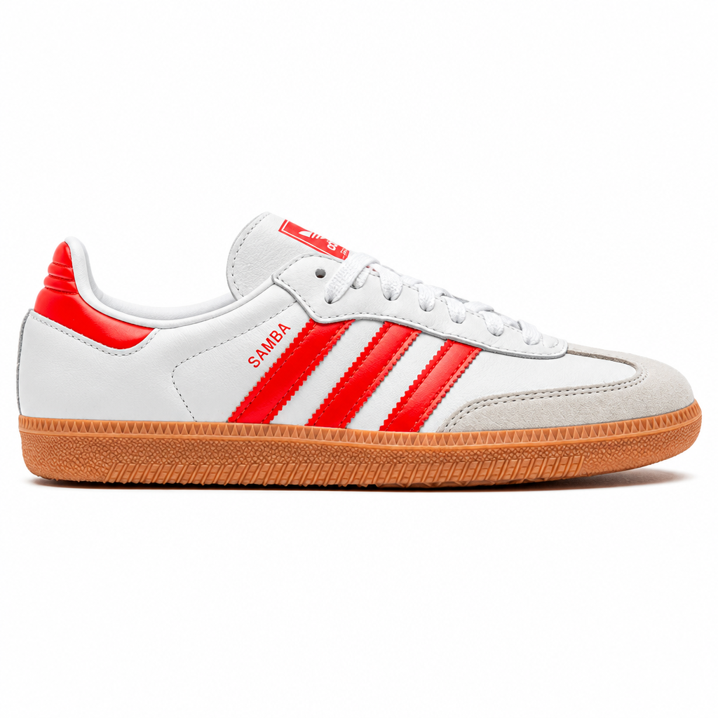 adidas Samba OG White Solar Red Gum