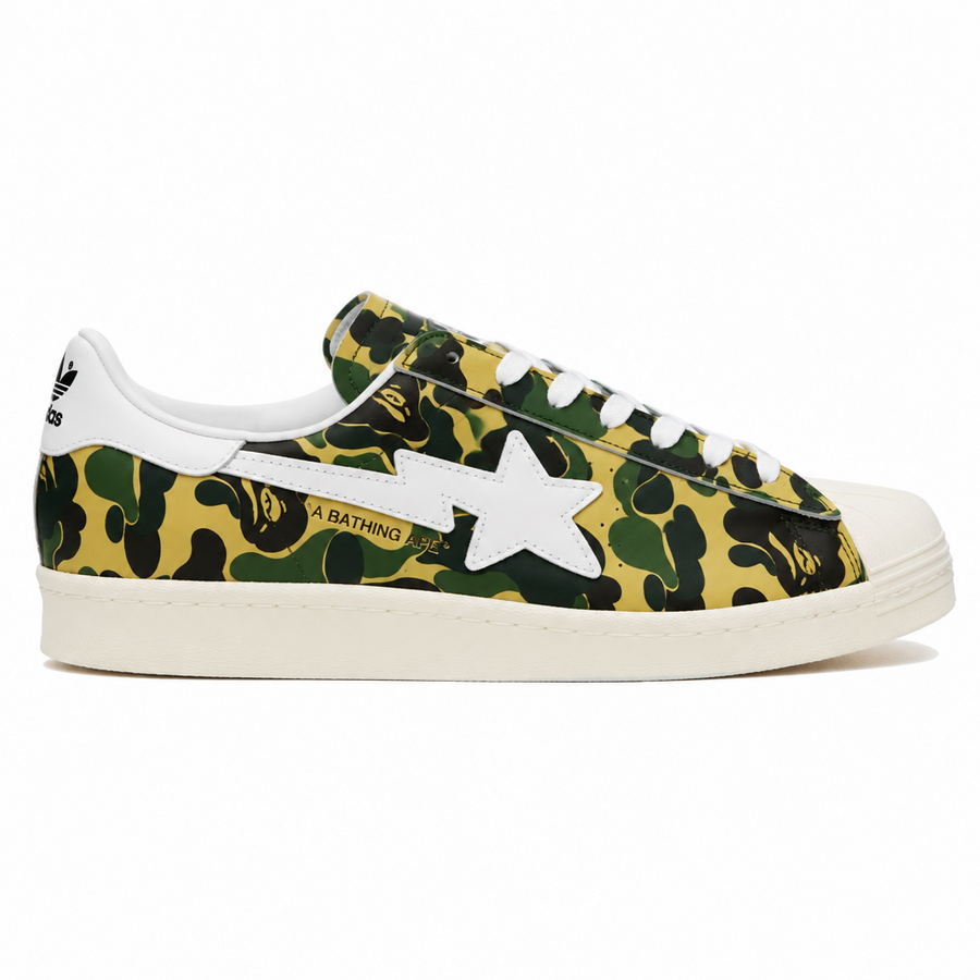 Bape x adidas Superstar ABC Camo Green
