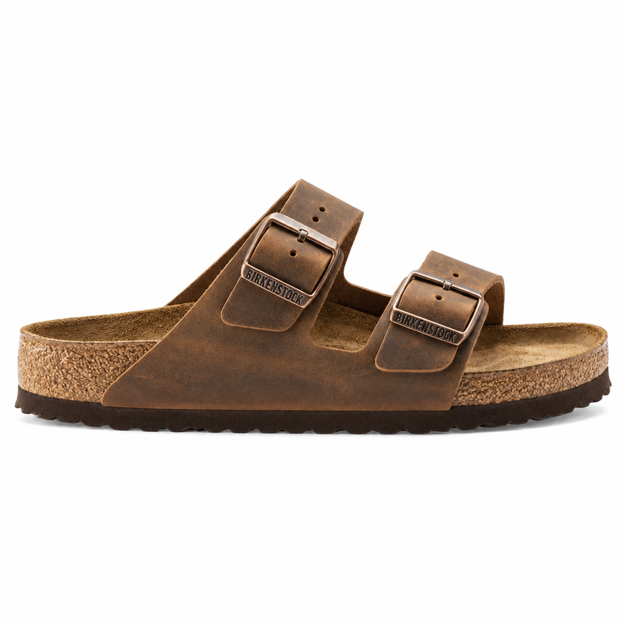Birkenstock Arizona Soft Footbed Oiled Leather Tobacco Brown