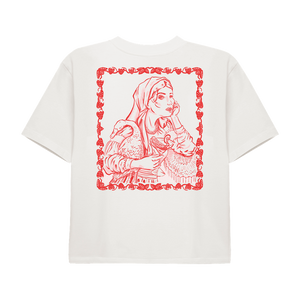 Cafe Societe Cropped T-shirt Slavic Girl