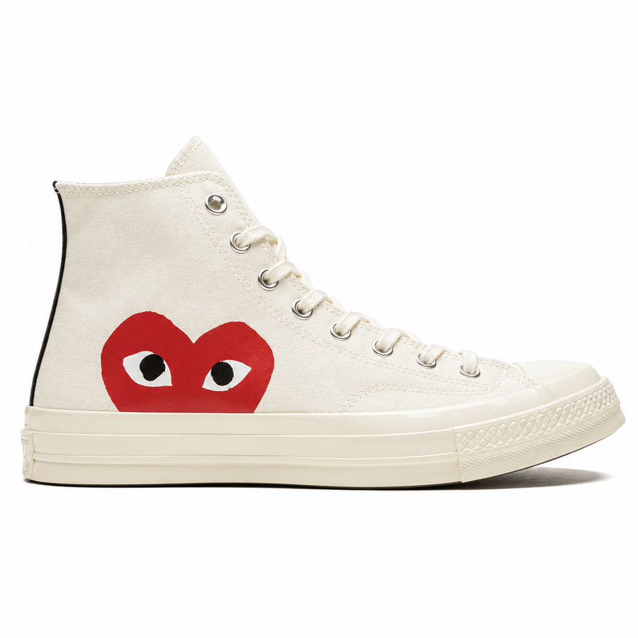 Comme des Garçons x Converse Chuck Taylor All-Star 70s Hi CDG PLAY White