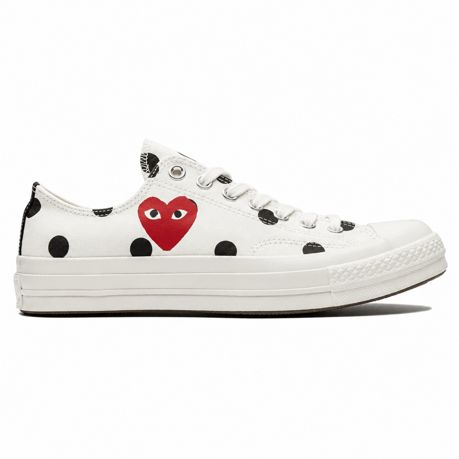 Comme des Garçons x Converse Chuck Taylor All-Star 70s Ox CDG PLAY Polka Dot White
