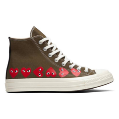 Converse Chuck Taylor All-Star 70 Hi Comme des Garçons Play Multi-Heart Green