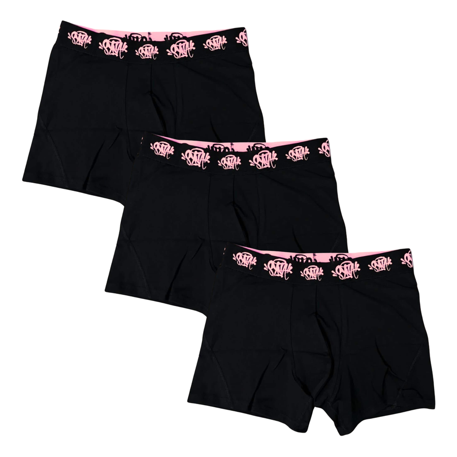 Synaworld 3PACK Boxers Syna x Central Black/Rose