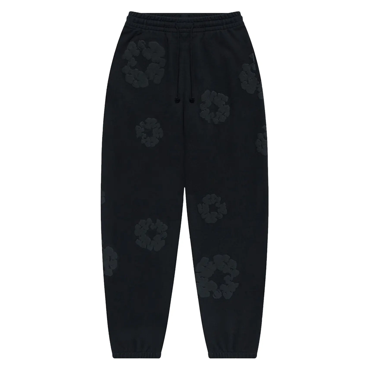 Denim Tears Cotton Wreath Sweatpants Black Monochrome