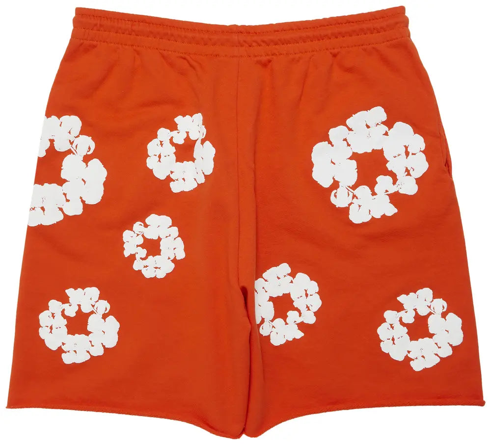 Denim Tears The Cotton Wreath Shorts Orange