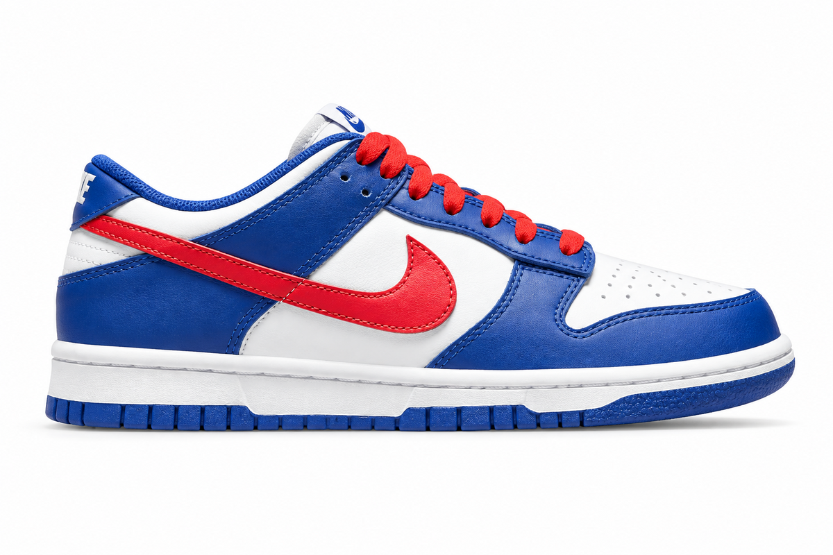Nike Dunk Low White Royal Red