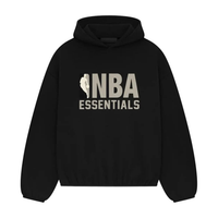 Fear of God Essentials NBA Black SS25 Hoodie