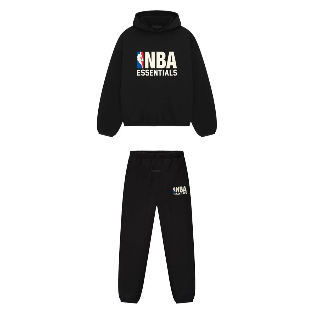 Fear of God Essentials NBA Long Set Black