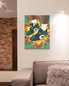 Obraz na płótnie Air Jordan 1 Pine Green