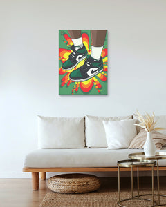 Obraz na płótnie Air Jordan 1 Pine Green