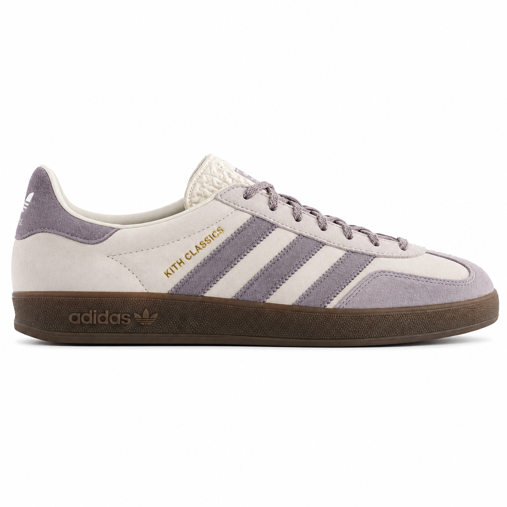 Kith x adidas Gazelle Indoor Classics Ash Purple