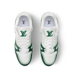 Louis Vuitton LV Trainer Monogram Denim Green