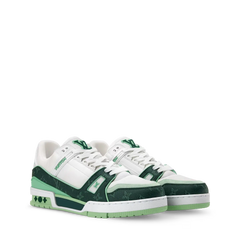 Louis Vuitton LV Trainer Monogram Denim Green