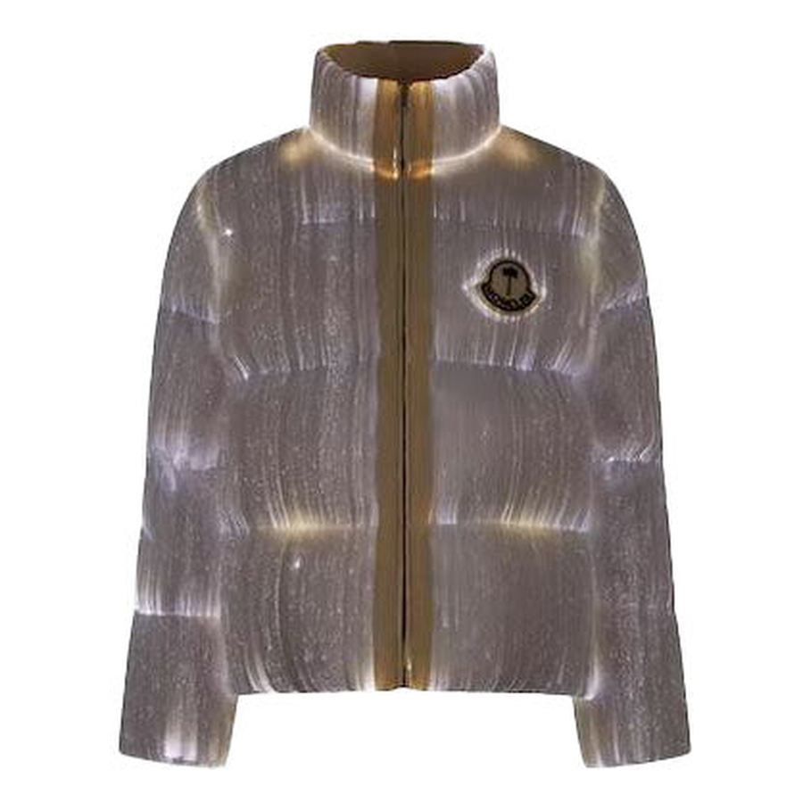 Moncler Maya 70 by Palm Angels Jacket Bright White
