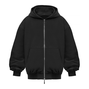 MSC DESIGN Black Hoodie Zipper