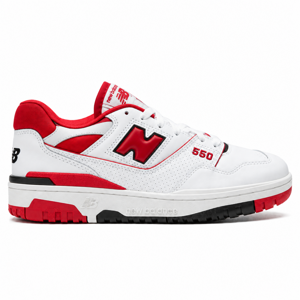 Charge Balance New Balance 550 White Red - SneakersJoint