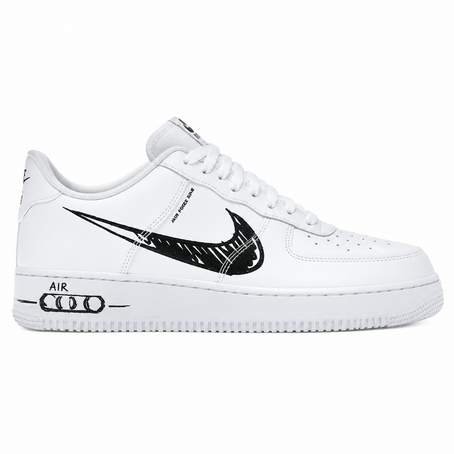 Nike Air Force 1 Low Sketch White Black