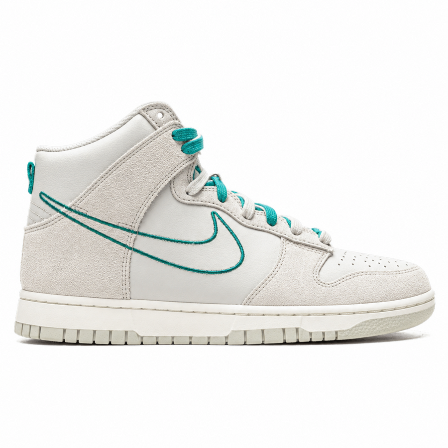 Nike Dunk High First Use Light Bone Green Noise