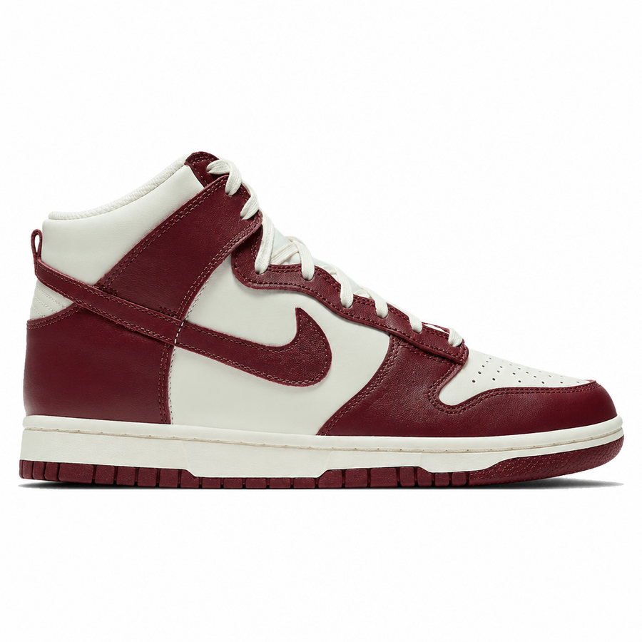 Nike Dunk High Sail Team Red