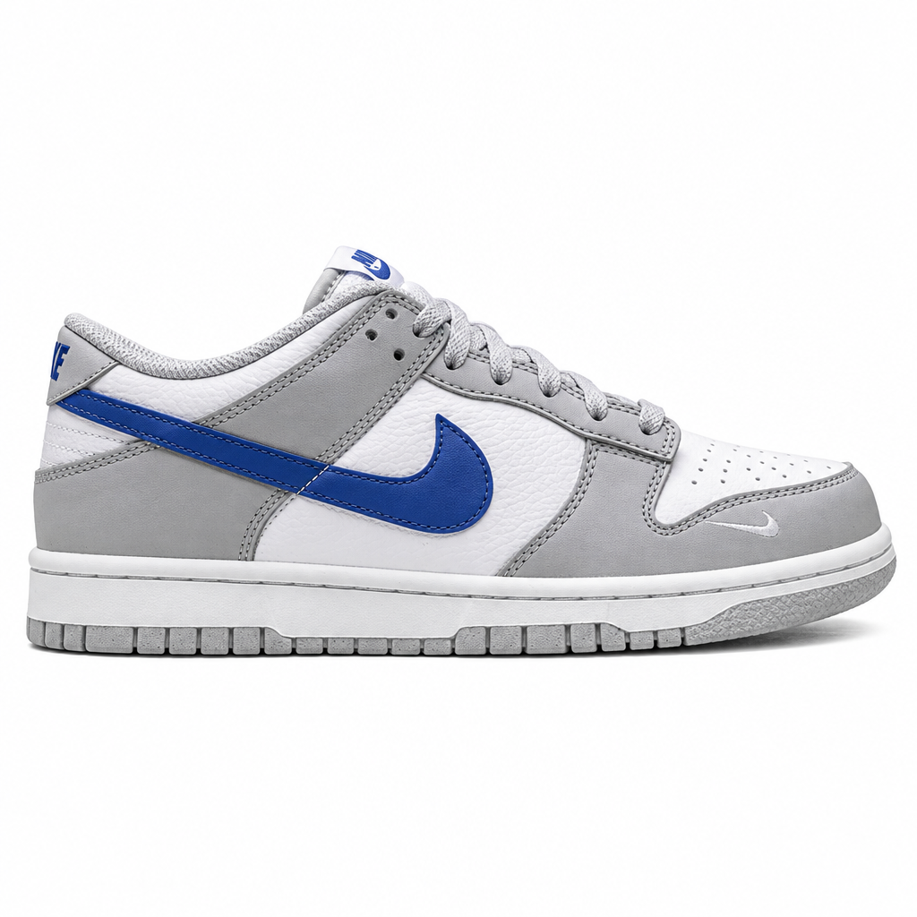 Nike Dunk Low Mini Swoosh Wolf Grey Game Royal